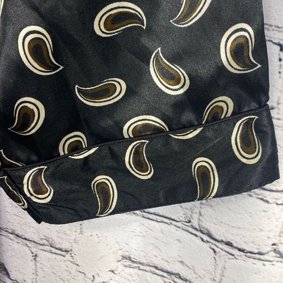 Robert Louis Silk Paisley Print Unisex Silky Robe - Picture 5 of 14